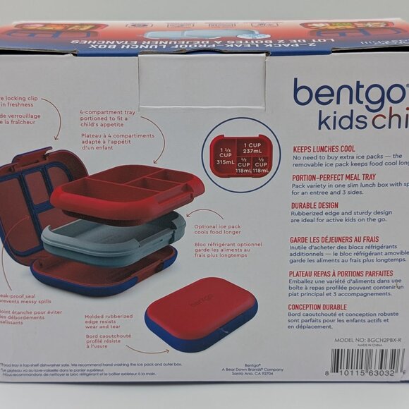 Bentgo lunch box 2 pack Red & Blue - Picture 2 of 2
